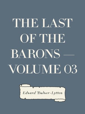 cover image of The Last of the Barons — Volume 03